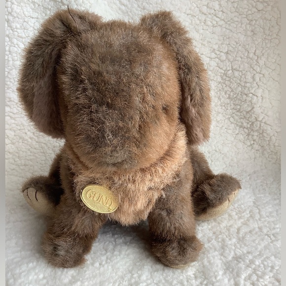 GUND Vintage 1985 Brown Sitting Bunny Rabbit w/Suede Paws - Picture 2 of 4
